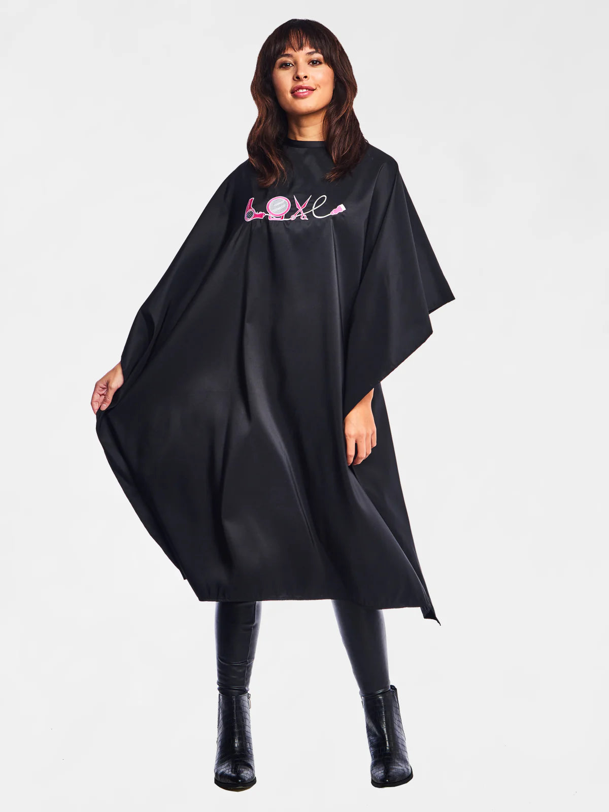 LOVE STYLING CAPE WITH EMBROIDERED DESIGN