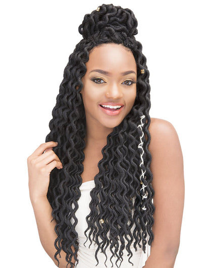 2X MAMBO NATURAL COILY LOCS 18″ CROCHET BRAIDING HAIR