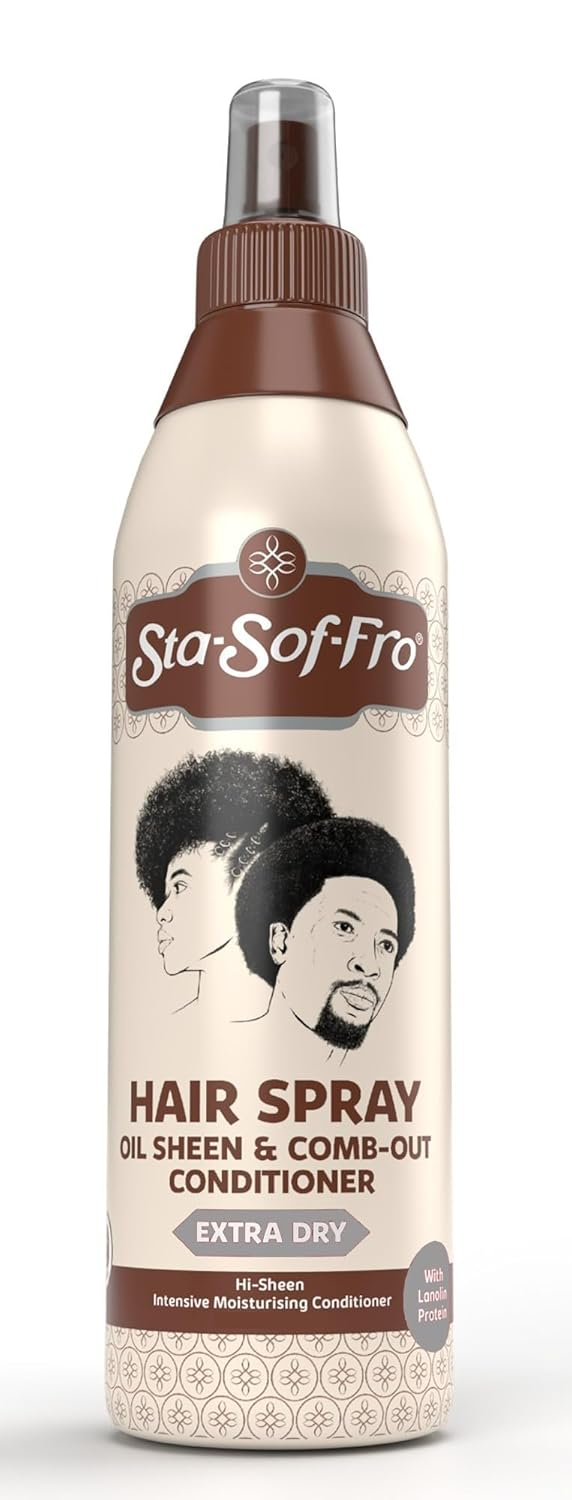 STA-SOF-FRO HAIR SPRAY OIL SHEEN &amp; COMB OUT CONDITIONER EXTRA DRY