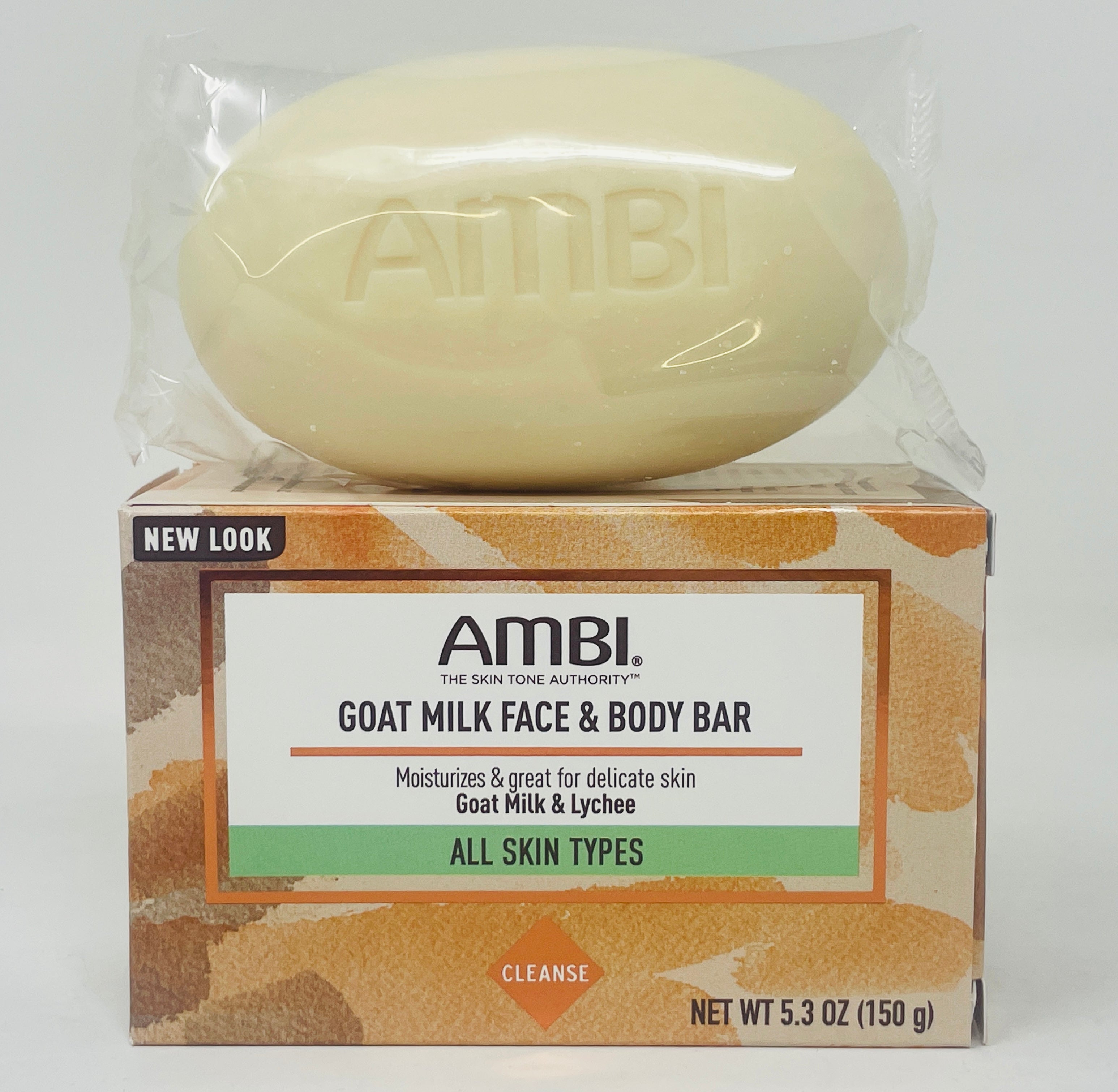 AMBI GOAT MILK FACE &amp; BODY BAR SOAP 5.3 OZ