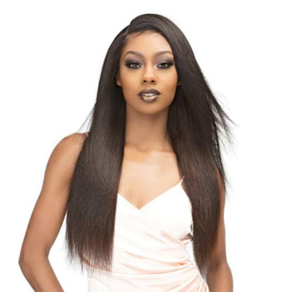JANET COLLECTION - MELT BLUE 3PCS +4X5 HD FREE PART LACE FRONTAL CLOSURE  STRAIGHT WEAVING HAIR