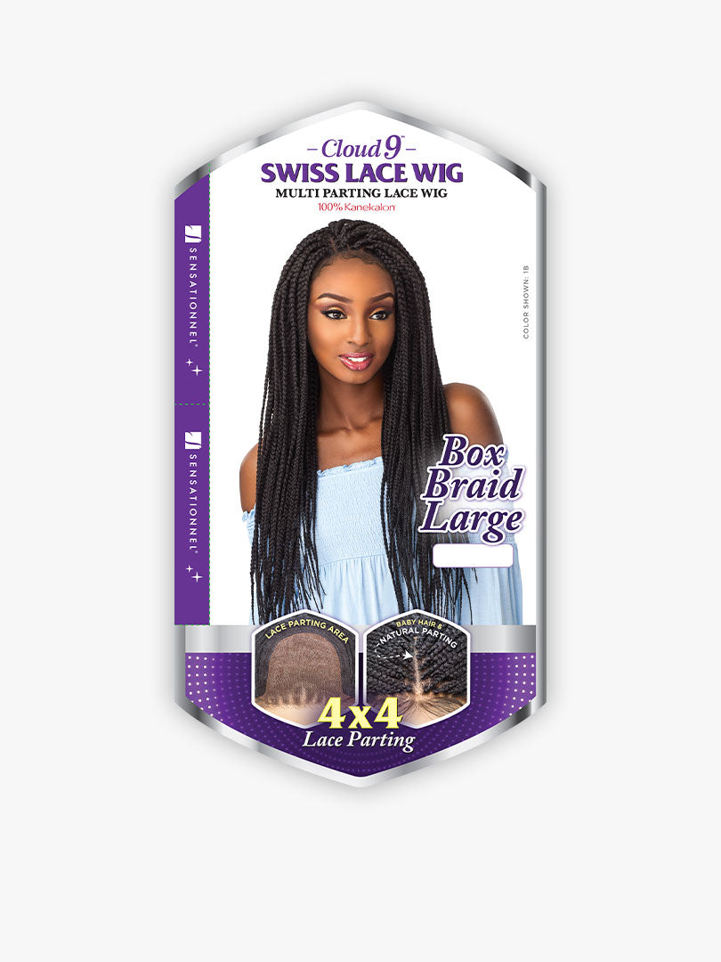 SENSATIONNEL - CLOUD9 SWISS LACE WIG - 4X4 BOX BRAID LARGE