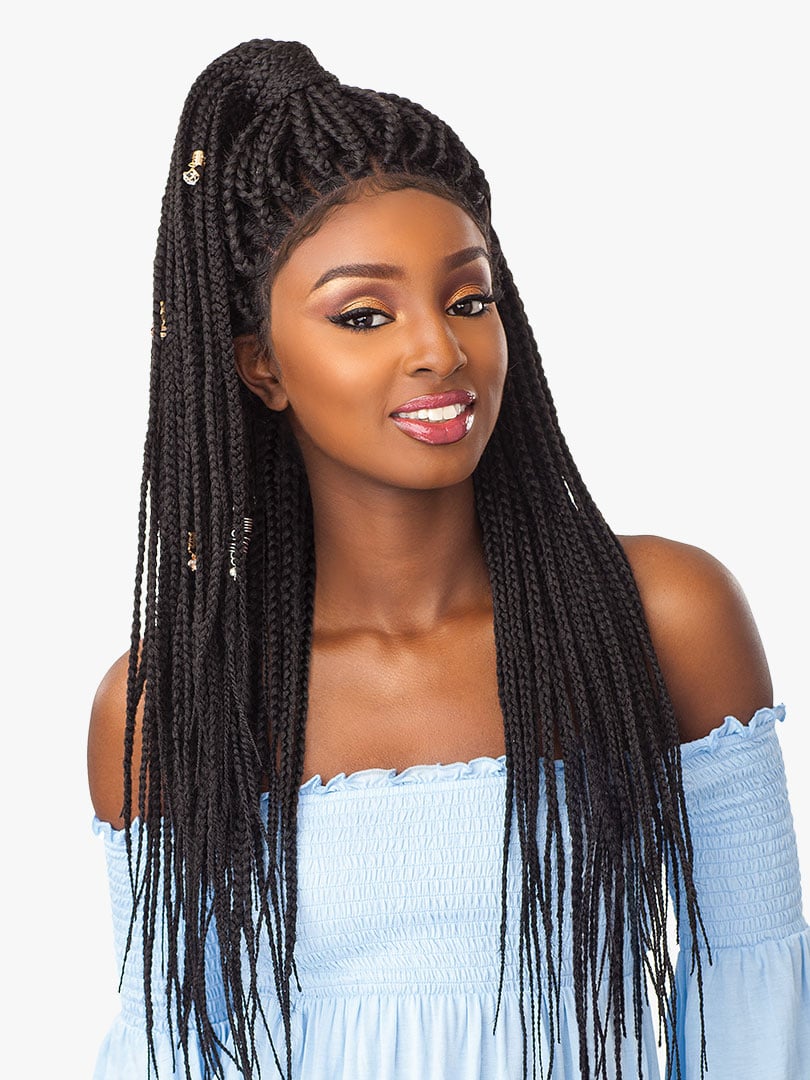 SENSATIONNEL - CLOUD9 SWISS LACE WIG - 4X4 BOX BRAID LARGE