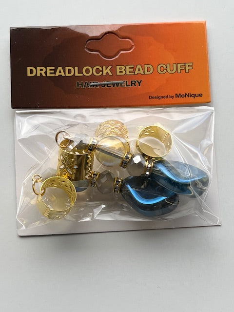 MONIQUE DREADLOCK BEAD CUFF HAIR JEWELRY