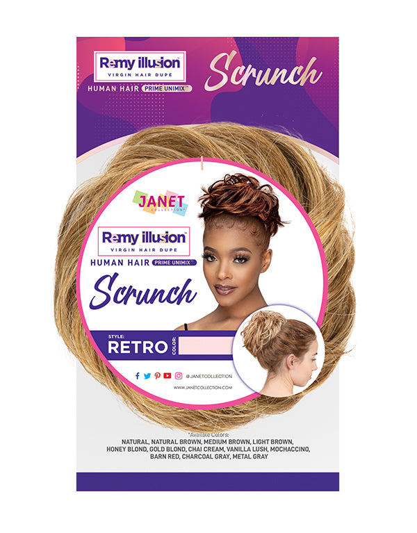 JANET COLLECTION - REMY ILLUSION SCRUNCH RETRO HAIR PIECE