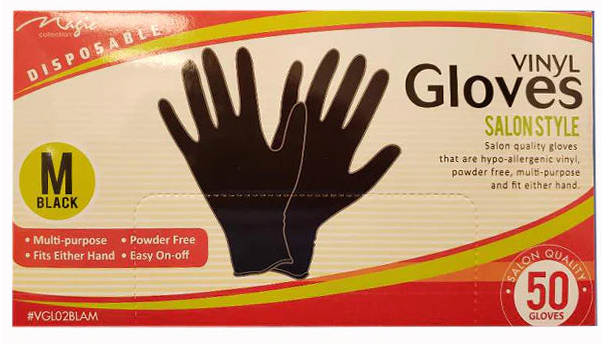 MAGIC COLLECTION - 50 DISPOSABLE VINYL GLOVES