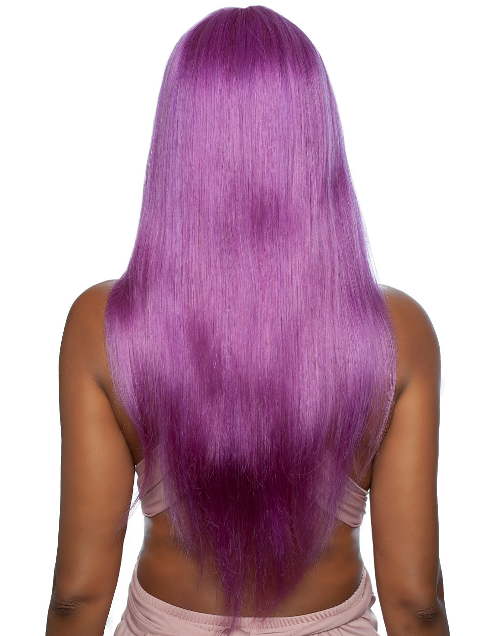 TRILL -  TROC206 - 13A VIOLET PURPLE STRAIGHT 100% UNPROCESSED HUMAN 20” HAIR WIG