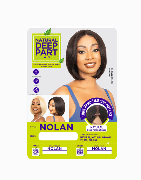 JANET COLLECTIONS - HD NATURAL DEEP PART NOLAN WIG