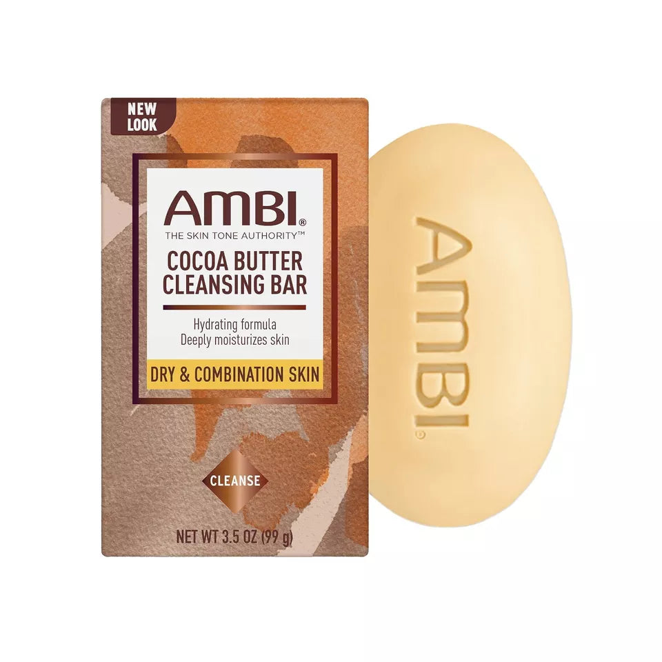 AMBI COCOA BUTTER CLEANSING BAR SOAP 3.5 OZ