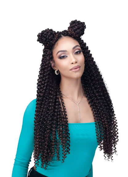 B0BBIBOSS - 3X BRAZILIAN SOFT WATER WAVE 18&quot; CROCHET BRAIDING HAIR