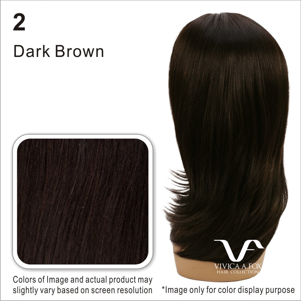 VIVICA FOX 14&quot; LOOSE DEEP CRIMP CURL WITH CENTER PART - LEIA WIG