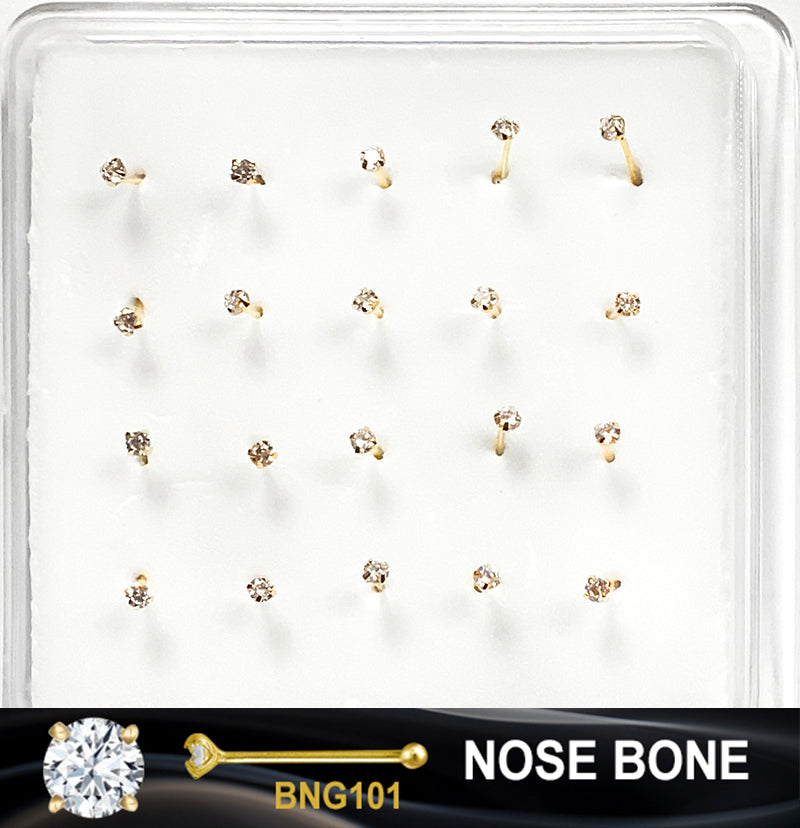 3.5mm tiny 18kt yellow gold handmade single stone nose pin U band nose stud  cartilage customized pretty green stone jewelry gnp32 | TRIBAL ORNAMENTS