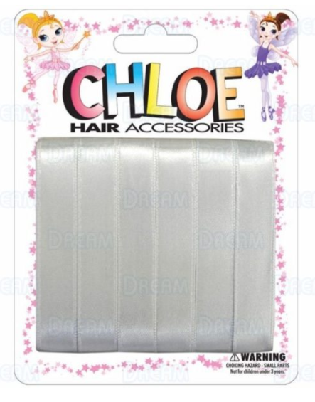 CHLOE HAIR RIBBON 6PC 0.5″