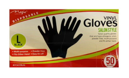 MAGIC COLLECTION - 50 DISPOSABLE VINYL GLOVES