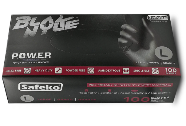 BLAK NYLE GLOVE - P.O.W.E.R TECHNOLOGY  100 GLOVES