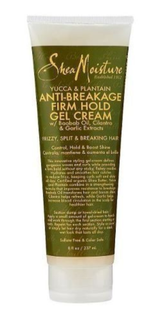 SHEA MOISTURE - YUCCA &amp; PLANTAIN ANTI-BREAKAGE FIRM HOLD GEL CREME