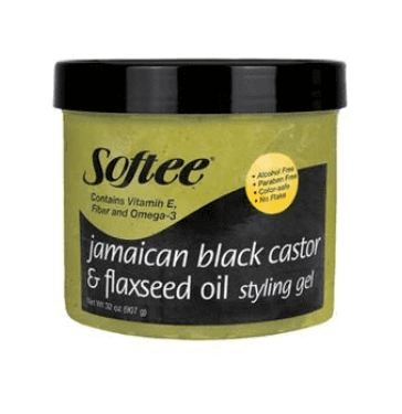 SOFTEE JAMAICAN BLACK CASTOR &amp; FLAXSEED STYLING GEL