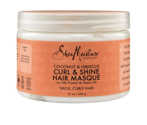 SHEA MOISTURE® COCONUT &amp; HIBISCUS CURL &amp; SHINE HAIR MASQUE (12OZ)