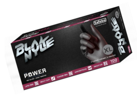 BLAK NYLE GLOVE - P.O.W.E.R TECHNOLOGY  100 GLOVES