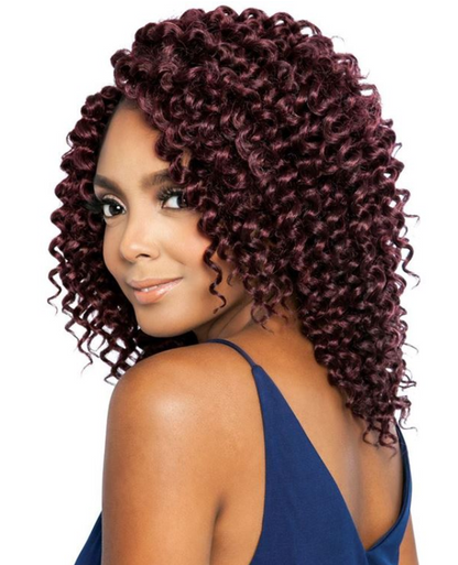 AFRI - CB3P01 - 3X ARUBA CURL 8&quot; CROCHET BRAIDING HAIR