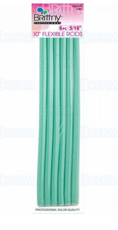 BRITTNY 6 PCS 5/16&quot; GREEN FLEXIBLE RODS 10&quot;