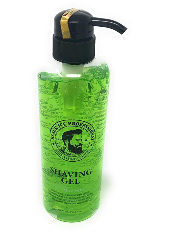 BLACK ICE PROFESSIONAL SHAVING GEL WITH ALOE ALOE VERA 16.9 OZ