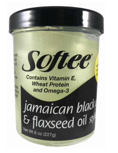 SOFTEE JAMAICAN BLACK CASTOR &amp; FLAXSEED STYLING GEL