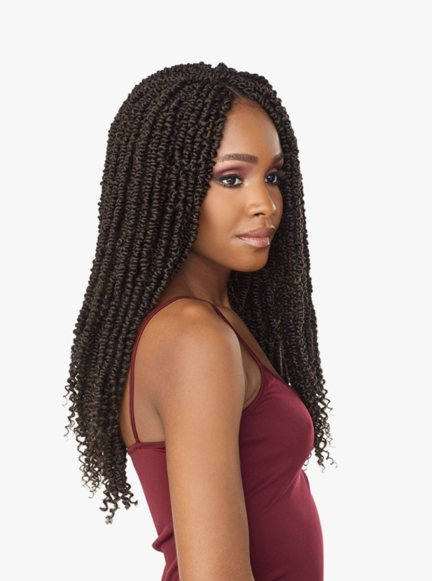 SENSATIONNEL - 2X LULUTRESS SKINNY PASSION TWIST 18&quot; CROCHET BRAIDING HAIR