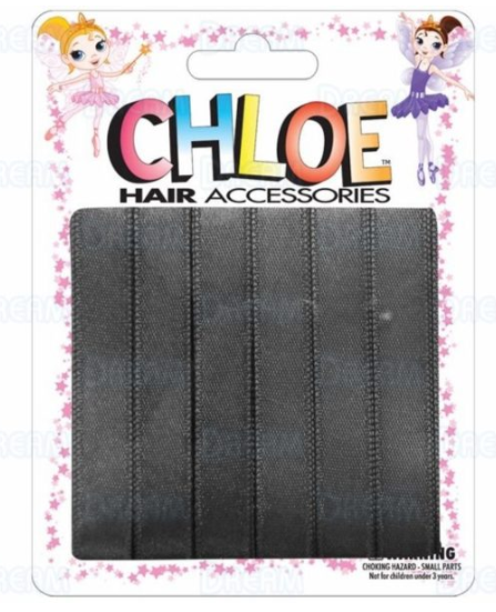 CHLOE HAIR RIBBON 6PC 0.5″