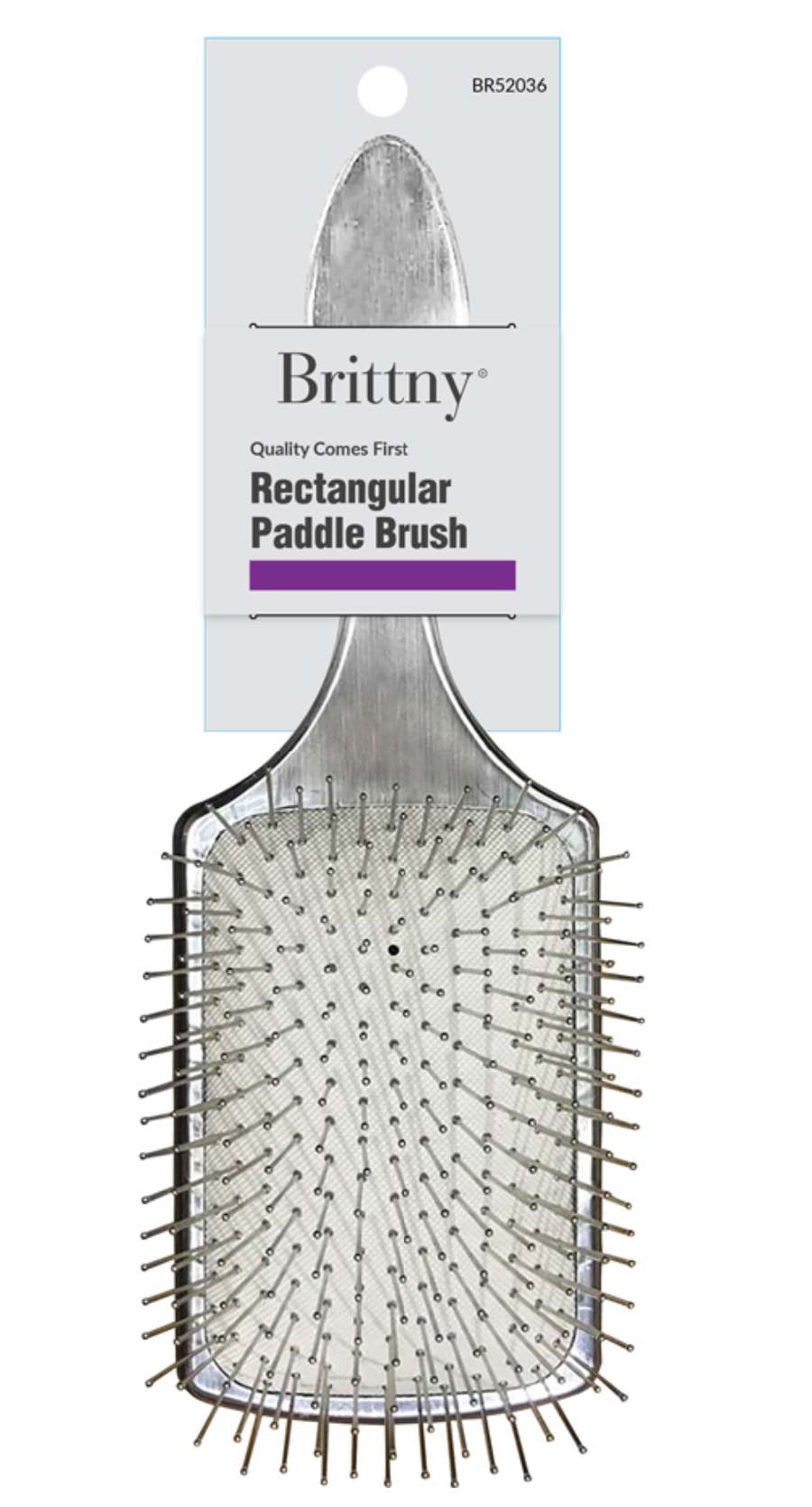 BRITTNY RECTANGULAR PADDLE BRUSH WITH TIPS