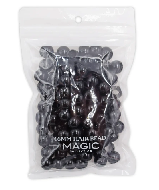 MAGIC COLLECTION  - 16mm ROUND HAIR BEADS