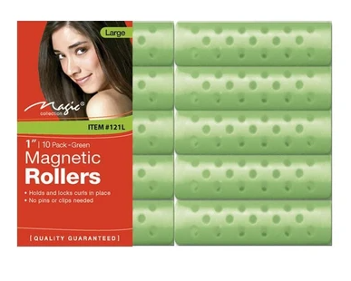 MAGIC COLLECTION  MAGNETIC 1&quot; ROLLERS 10 PIECES