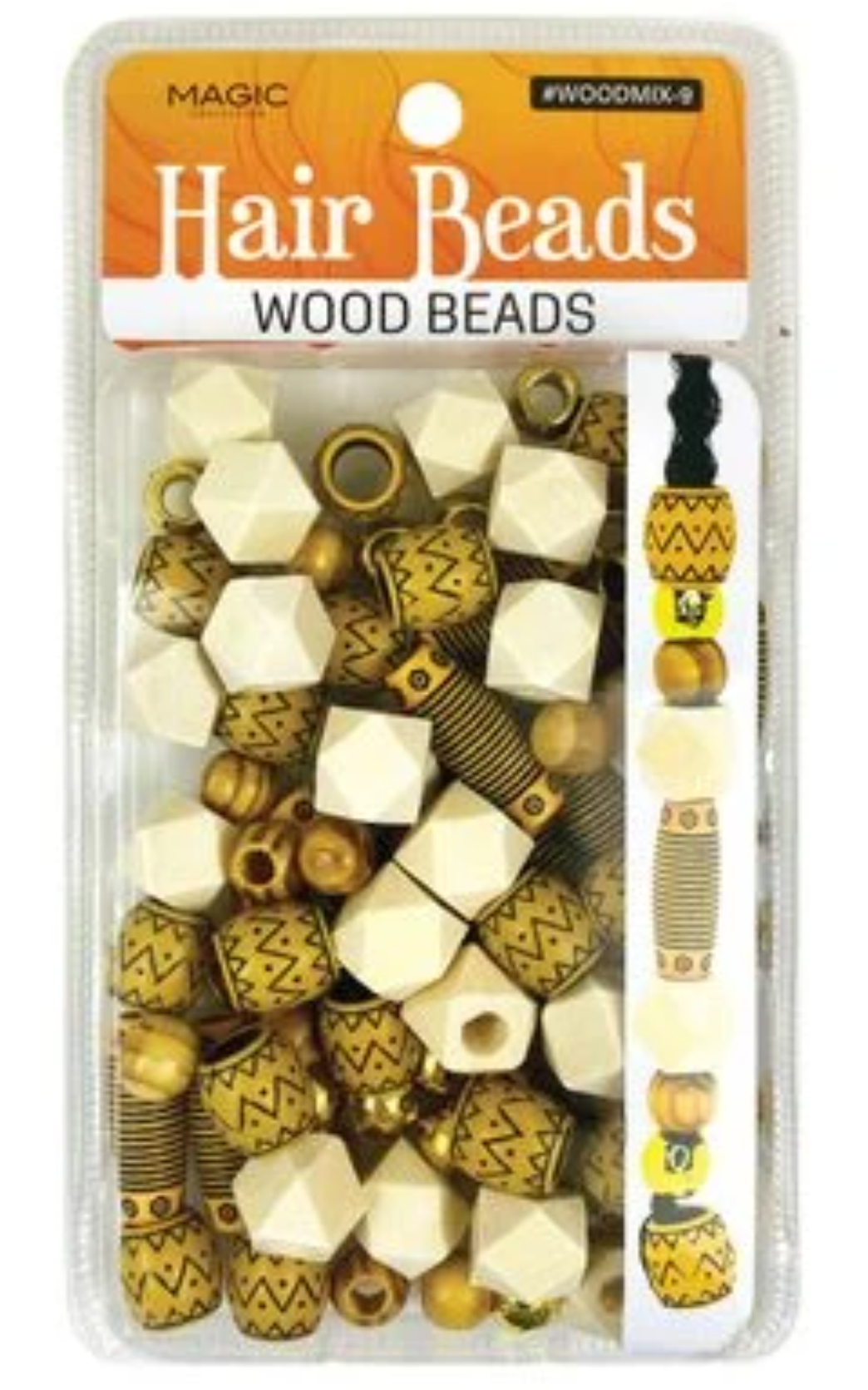 100 Pcs Afrian Wood Beads for Hair Assorted Macrame Beads Wooden Craft  Beads for Hair Braids Natural Painted Wooden Hair Beads for Women Girls  Boys