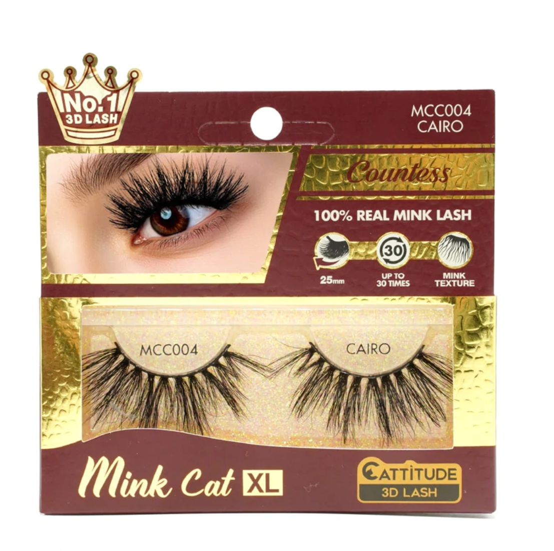 EBIN - COUNTESS MINK CAT 25MM 3D EYE LASH