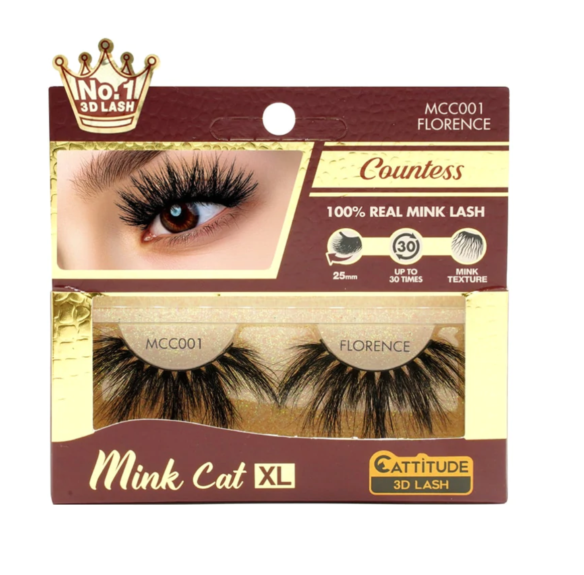 EBIN - COUNTESS MINK CAT 25MM 3D EYE LASH