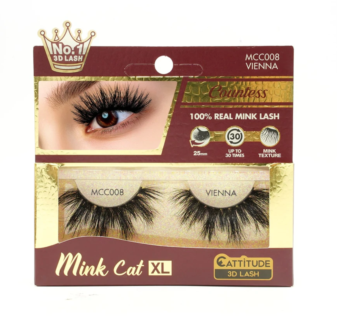 EBIN - COUNTESS MINK CAT 25MM 3D EYE LASH