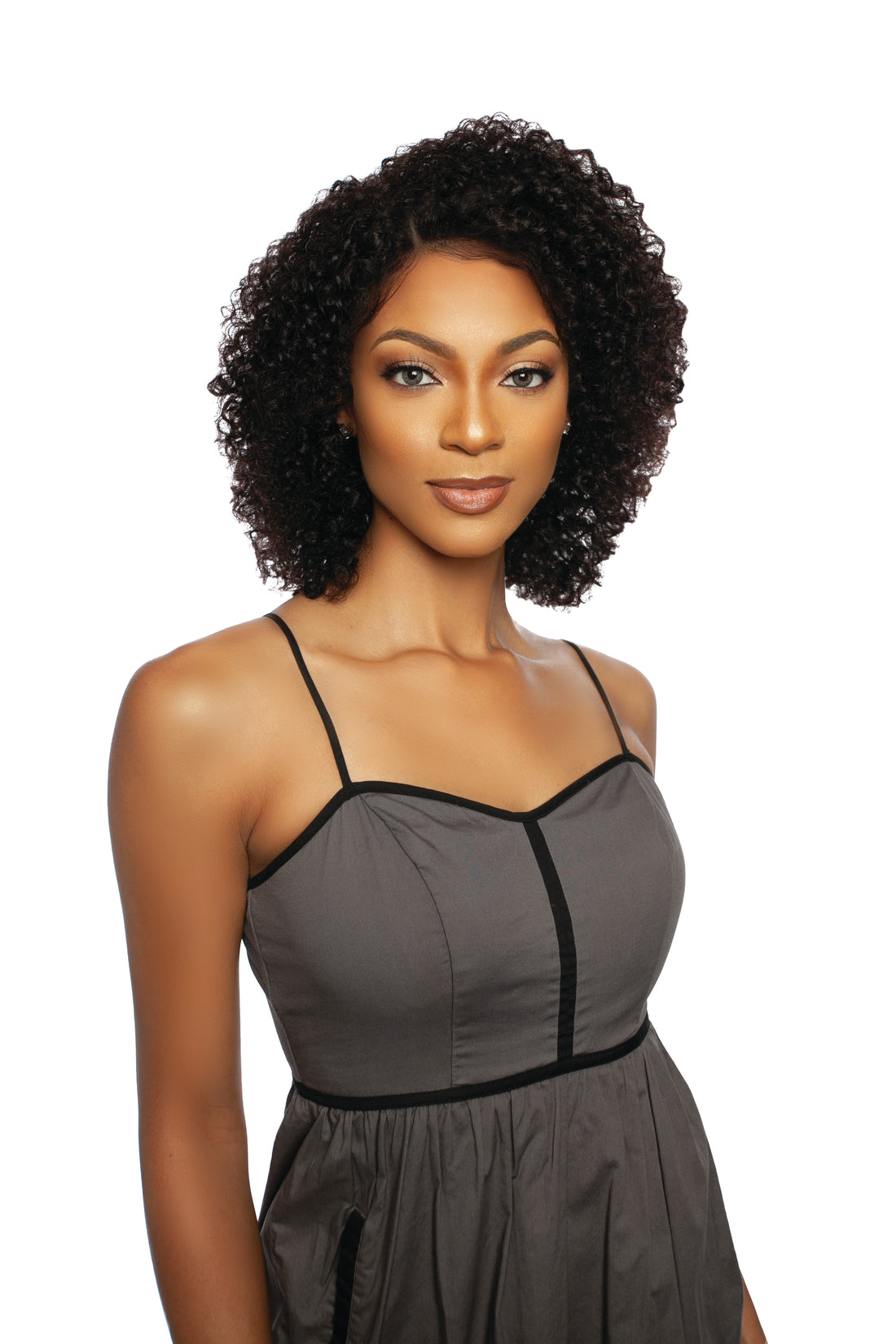 TRILL - TRMP601 11A HD PRE-PLUCKED HAIRLINE LACE FRONT WIG - WNW JERRY CURL 14&quot; WIG