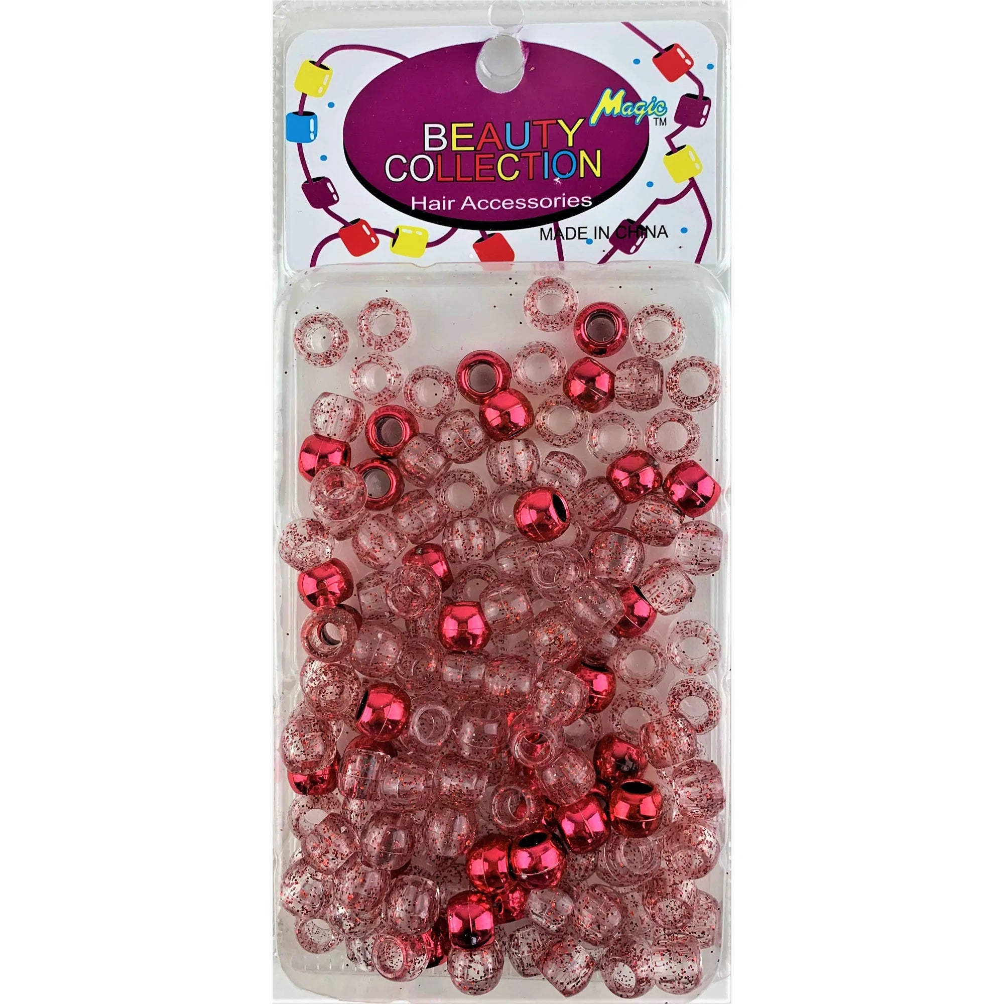 MAGIC COLLECTION - LARGE ROUND GLITTER BEADS 70 PIECES