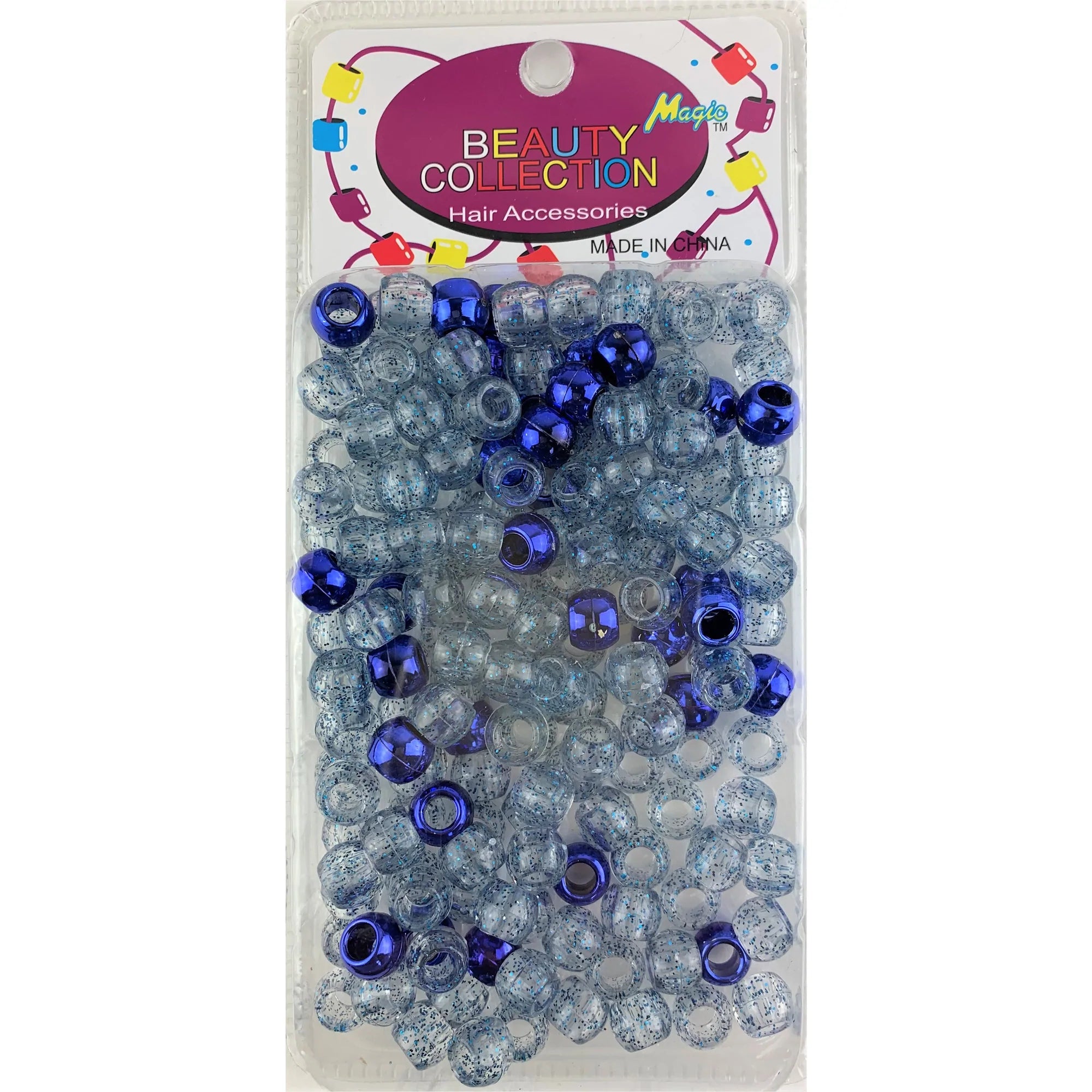 MAGIC COLLECTION - LARGE ROUND GLITTER BEADS 70 PIECES